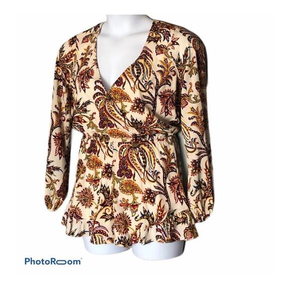 Show Me Your MuMu Bailey Floral Long Sleeve Romper Small NWOT - Picture 9 of 11